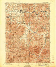 Grants Pass Oregon Historical topographic map, 1:125000 scale, 30 X 30 Minute, Year 1908