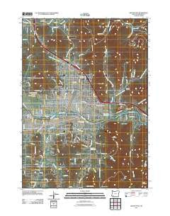 Grants Pass Oregon Historical topographic map, 1:24000 scale, 7.5 X 7.5 Minute, Year 2011