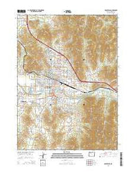 Grants Pass Oregon Current topographic map, 1:24000 scale, 7.5 X 7.5 Minute, Year 2014