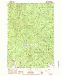 Grass Mtn Oregon Historical topographic map, 1:24000 scale, 7.5 X 7.5 Minute, Year 1984