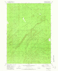 Grass Well Oregon Historical topographic map, 1:24000 scale, 7.5 X 7.5 Minute, Year 1982