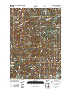 Grass Mountain Oregon Historical topographic map, 1:24000 scale, 7.5 X 7.5 Minute, Year 2011