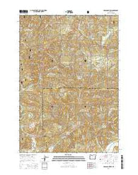 Grass Mountain Oregon Current topographic map, 1:24000 scale, 7.5 X 7.5 Minute, Year 2014