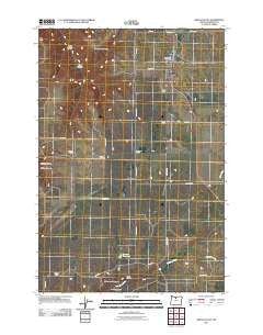 Grass Valley Oregon Historical topographic map, 1:24000 scale, 7.5 X 7.5 Minute, Year 2011