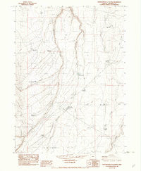 Grasshopper Flat North Oregon Historical topographic map, 1:24000 scale, 7.5 X 7.5 Minute, Year 1982