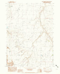 Grasshopper Flat South Oregon Historical topographic map, 1:24000 scale, 7.5 X 7.5 Minute, Year 1982