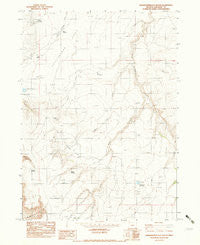 Grasshopper Flat South Oregon Historical topographic map, 1:24000 scale, 7.5 X 7.5 Minute, Year 1982