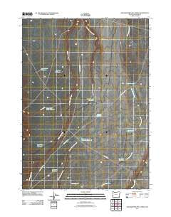 Grasshopper Flat North Oregon Historical topographic map, 1:24000 scale, 7.5 X 7.5 Minute, Year 2011