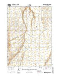 Grasshopper Flat North Oregon Current topographic map, 1:24000 scale, 7.5 X 7.5 Minute, Year 2014
