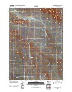 Grassy Ridge Well Oregon Historical topographic map, 1:24000 scale, 7.5 X 7.5 Minute, Year 2011
