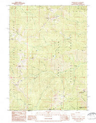 Grayback Mountain Oregon Historical topographic map, 1:24000 scale, 7.5 X 7.5 Minute, Year 1987