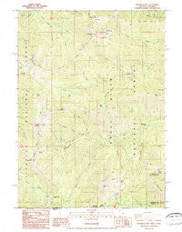 Grayback Mountain Oregon Historical topographic map, 1:24000 scale, 7.5 X 7.5 Minute, Year 1987