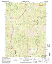 Grayback Mountain Oregon Historical topographic map, 1:24000 scale, 7.5 X 7.5 Minute, Year 1996