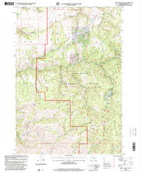 Graylock Butte Oregon Historical topographic map, 1:24000 scale, 7.5 X 7.5 Minute, Year 1998
