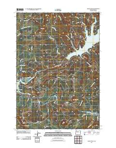 Green Peter Oregon Historical topographic map, 1:24000 scale, 7.5 X 7.5 Minute, Year 2011