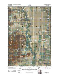 Greenberry Oregon Historical topographic map, 1:24000 scale, 7.5 X 7.5 Minute, Year 2011