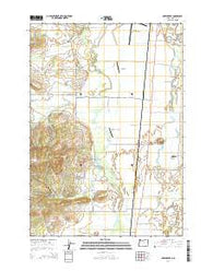Greenberry Oregon Current topographic map, 1:24000 scale, 7.5 X 7.5 Minute, Year 2014