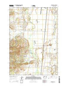 Greenberry Oregon Current topographic map, 1:24000 scale, 7.5 X 7.5 Minute, Year 2014