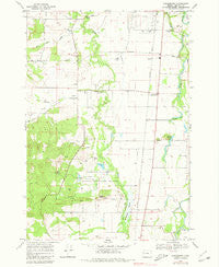 Greenberry Oregon Historical topographic map, 1:24000 scale, 7.5 X 7.5 Minute, Year 1969