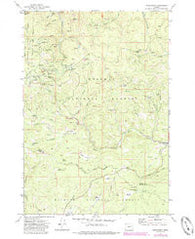 Greenhorn Oregon Historical topographic map, 1:24000 scale, 7.5 X 7.5 Minute, Year 1972
