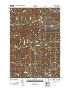 Greenleaf Oregon Historical topographic map, 1:24000 scale, 7.5 X 7.5 Minute, Year 2011