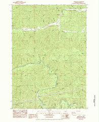 Greenleaf Oregon Historical topographic map, 1:24000 scale, 7.5 X 7.5 Minute, Year 1984