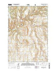 Greenwood Butte Oregon Current topographic map, 1:24000 scale, 7.5 X 7.5 Minute, Year 2014