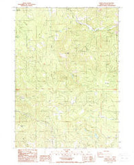 Grizzly Peak Oregon Historical topographic map, 1:24000 scale, 7.5 X 7.5 Minute, Year 1988