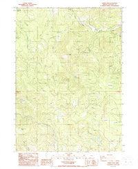 Grizzly Peak Oregon Historical topographic map, 1:24000 scale, 7.5 X 7.5 Minute, Year 1988