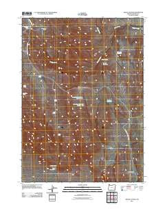 Groan Canyon Oregon Historical topographic map, 1:24000 scale, 7.5 X 7.5 Minute, Year 2011