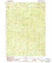 Groundhog Mountain Oregon Historical topographic map, 1:24000 scale, 7.5 X 7.5 Minute, Year 1986