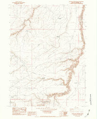 Guadalupe Meadows Oregon Historical topographic map, 1:24000 scale, 7.5 X 7.5 Minute, Year 1982