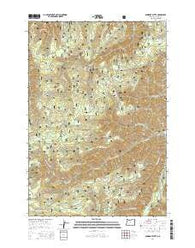 Gumboot Butte Oregon Current topographic map, 1:24000 scale, 7.5 X 7.5 Minute, Year 2014