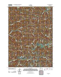 Gunter Oregon Historical topographic map, 1:24000 scale, 7.5 X 7.5 Minute, Year 2011