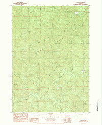 Gunter Oregon Historical topographic map, 1:24000 scale, 7.5 X 7.5 Minute, Year 1984