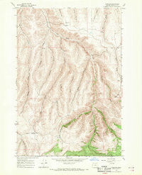 Gurdane Oregon Historical topographic map, 1:24000 scale, 7.5 X 7.5 Minute, Year 1968