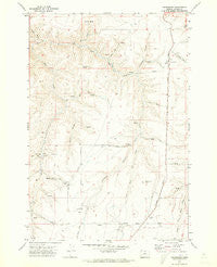 Gwendolen Oregon Historical topographic map, 1:24000 scale, 7.5 X 7.5 Minute, Year 1970