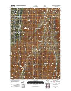 Haas Hollow Oregon Historical topographic map, 1:24000 scale, 7.5 X 7.5 Minute, Year 2011