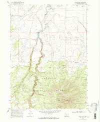 Hager Mtn Oregon Historical topographic map, 1:24000 scale, 7.5 X 7.5 Minute, Year 1968