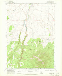 Hager Mtn Oregon Historical topographic map, 1:24000 scale, 7.5 X 7.5 Minute, Year 1968