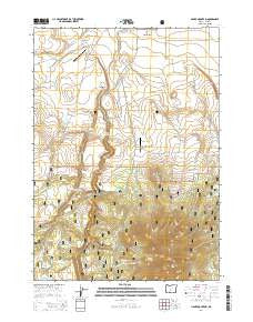 Hager Mountain Oregon Current topographic map, 1:24000 scale, 7.5 X 7.5 Minute, Year 2014