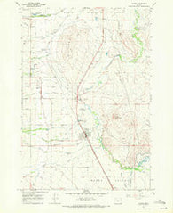 Haines Oregon Historical topographic map, 1:24000 scale, 7.5 X 7.5 Minute, Year 1967