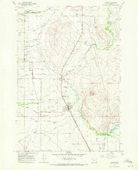 Haines Oregon Historical topographic map, 1:24000 scale, 7.5 X 7.5 Minute, Year 1967