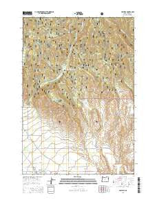 Halfway Oregon Current topographic map, 1:24000 scale, 7.5 X 7.5 Minute, Year 2014