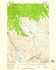 Halfway Oregon Historical topographic map, 1:62500 scale, 15 X 15 Minute, Year 1957
