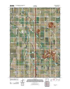 Halsey Oregon Historical topographic map, 1:24000 scale, 7.5 X 7.5 Minute, Year 2011