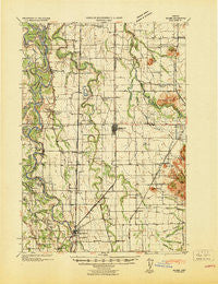 Halsey Oregon Historical topographic map, 1:62500 scale, 15 X 15 Minute, Year 1941