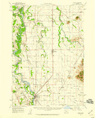 Halsey Oregon Historical topographic map, 1:62500 scale, 15 X 15 Minute, Year 1957