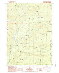 Hamaker Butte Oregon Historical topographic map, 1:24000 scale, 7.5 X 7.5 Minute, Year 1985