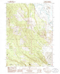 Hamaker Mtn Oregon Historical topographic map, 1:24000 scale, 7.5 X 7.5 Minute, Year 1986